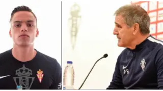 Óscar Whalley y Paco Herrera, ahora en el Sporting de Gijón.