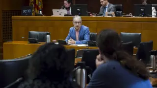 Gimeno compareció ayer en la Comisión de Hacienda de las Cortes a petición de Podemos.