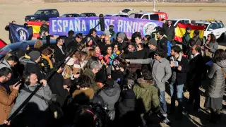 Música de Manolo Escobar y cerca de 100 periodistas para el breve acto de ERC en Estremera