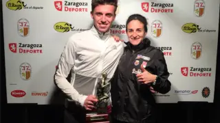 Carlos Mayo y Cristina Espejo, los más rápidos de la San Silvestre de Zaragoza