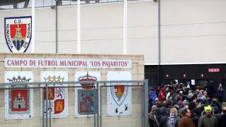 Filas en Los Pajaritos para comprar entradas del Numancia-Real Madrid
