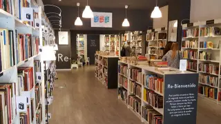 Librería de segunda mano Re-Read en Zaragoza.