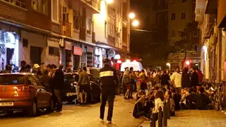 Panorámica de la calle de Maestro Marquina durante una noche del pasado año.