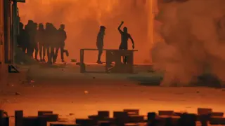 Disturbios en las calles de Túnez.