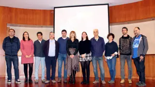 Los representantes de los distintos festivales en la presentación del Alto Aragón Jazz Tour