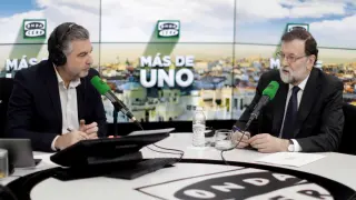 Rajoy, durante la entrevista en Onda Cero
