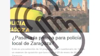 Test Policía Local de Zaragoza.