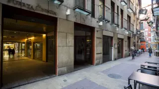 Local de Puerta Cinegia donde abrirá Bertín Osborne su primer restaurante en Zaragoza.