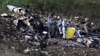 F-16 israelí derribado este sábado.