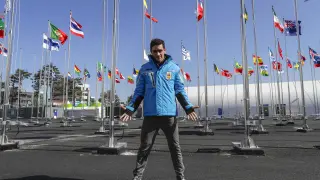 Javier Fernández, este lunes en la villa olímpica.