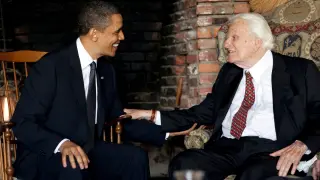 Obama con Billy Graham en una imagen de archivo.