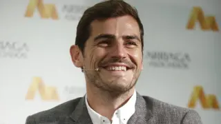 Casillas, sonriente.