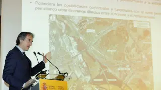 El ministro de Fomento, Íñigo de la Serna, durante la presentación del proyecto de ampliación de Atocha.