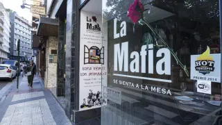Fachada de un restaurante de La Mafia en Zaragoza