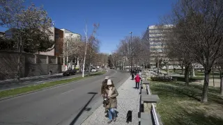 La calle de Asalto, entre la Magdalena y el parque Bruil