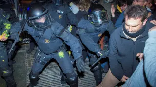 Protestas en Barcelona por el auto de prisión de Turull y los independentistas