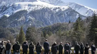 Homenaje a los fallecidos en los Alpes franceses en el tercer aniversario del siniestro de Germanwings.
