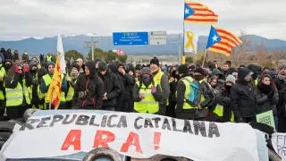 Foto de archivo de una protesta independentista en Cataluña