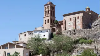 Colegiata de Calcena, uno de los valores patrimoniales que se visitarán en las Rutas de Primavera de la Comarca del Aranda.
