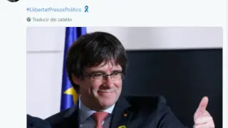 Tuit de Puigdemont
