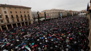 La última manifestación por unas pensiones dignas en España tuvo lugar el pasado 17 de marzo. La protesta en Zaragoza.