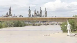 El río Ebro este jueves