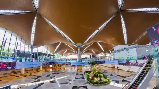 El aeropuerto internacional de Kuala Lumpur.