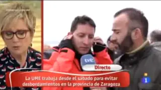 Momento de la entrevista a Jesús Morales, alcalde de Quinto