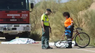 El atropello mortal de los dos ciclistas se produjo el 21 de agosto de 2016 en la N-330 a su paso por Botorrita.