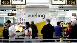 El 86 % de los pasajeros que volaban este jueves con Vueling no se han visto afectados.