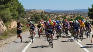 Imagen de la tercera etapa de la 33 Vuelta Ciclista al Bajo Aragón