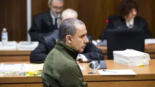 Salvador Gázquez durante el juicio en la Audiencia de Zaragoza.