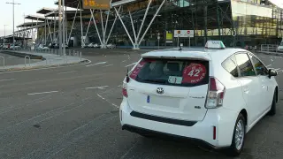 Taxi en el aeropuerto de Zaragoza