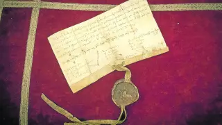 Documento fundacional del Justiciazgo de Casa de Ganaderos, con sello en cera Jaime I, el Conquistador.