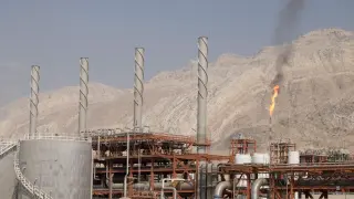 Pozos petrolíferos en Irán.