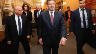 Rafael Catalá en la inauguración de una jornada la aplicación del nuevo marco normativo de protección de datos.