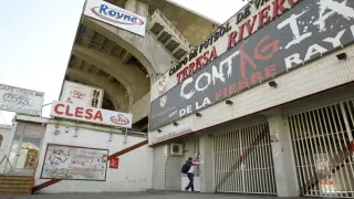 Fachada del estadio del Rayo Vallecano
