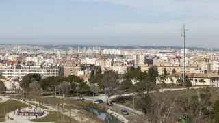 Vista de Zaragoza desde el Cabezo Cortado.