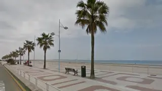 Playa de Valdelagrana, en El Puerto de Santa María (Cádiz).
