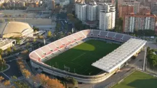 Mini Estadi del FC Barcelona, donde el Real Zaragoza concluirá la liga el próximo sábado ante el filial azulgrana.