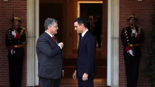 Pedro Sánchez recibe a Petró Poroshenko