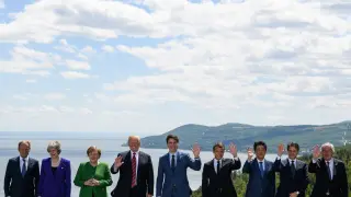 Foto de familia de los líderes del G7.