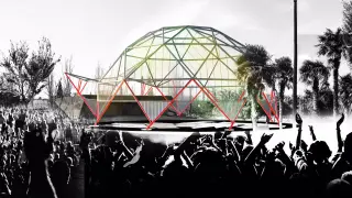 Recreación de la cúpula proyectada para el parque de La Granja.