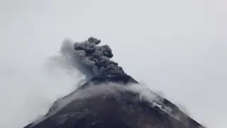 Volcán de Fuego en Guatemala.