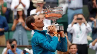 Rafa Nadal tras ganar el undécimo Roland Garros