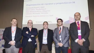 Fernando Espiau, Javier Orús, Antonio Gabarrús, Juan Manuel Pérez y Leandro Hermida.