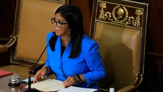 Delcy Rodríguez, nueva vicepresidenta del país.
