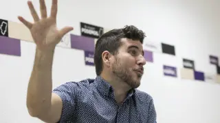 Nacho Escartín, secretario general de Podemos Aragón