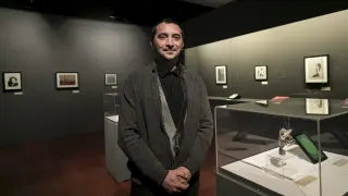 Frederic Sabate, en una de las salas de su exposición