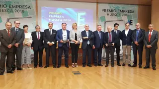 Celebración de los Premios Empresa Huesca 2018 en Walqa.